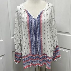 CATO Woman 22/24W Long Sleeve Tunic Blouse